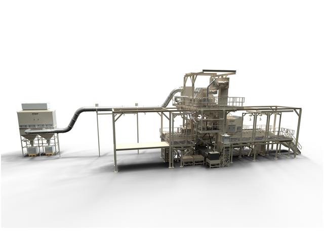Funosa investiert in RDGE 1250 von Rösler zur Modernisierung der Eisenguss-Produktion - Anwenderbericht Die Drahtgurt-Durchlaufstrahlanlage RDGE1250-8-30-F in spezieller Gießerei-Ausführung ist mit einer kundenseitigen Teilezu- und Abführung ausgestattet.