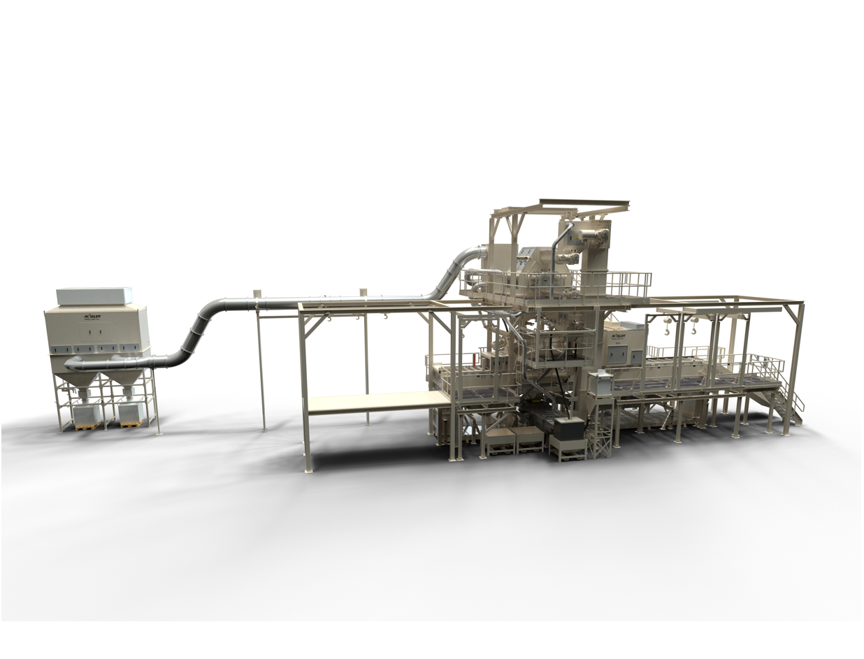 Funosa investiert in RDGE 1250 von Rösler zur Modernisierung der Eisenguss-Produktion - Anwenderbericht Die Drahtgurt-Durchlaufstrahlanlage RDGE1250-8-30-F in spezieller Gießerei-Ausführung ist mit einer kundenseitigen Teilezu- und Abführung ausgestattet.