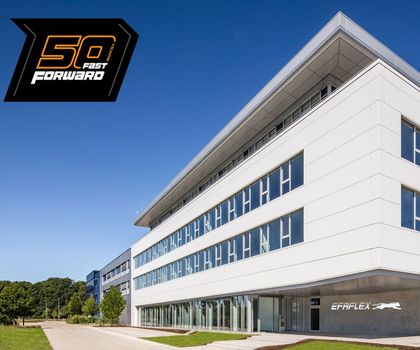 Efaflex feiert 50 Jahre Schnell-Lauftore: Die Betonung liegt auf „schnell“ Efaflex feiert 50 Jahre Schnell-Lauftore: Die Betonung liegt auf „schnell“