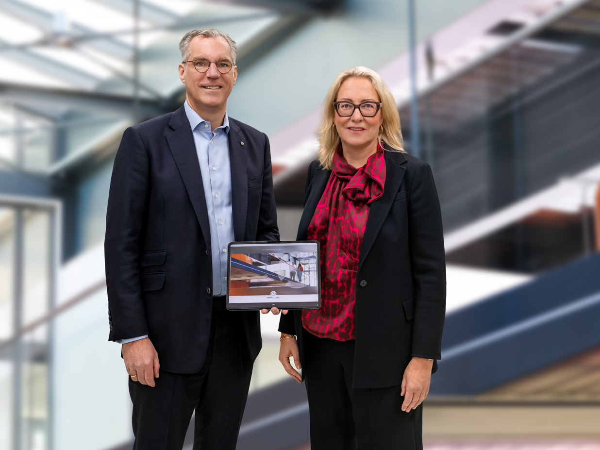 Salzgitter AG: Vorstandsvorsitzender Gunnar Groebler und Finanzvorständin Birgit Potrafki