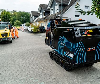 Glasfaserausbau mit dem E-Trencher