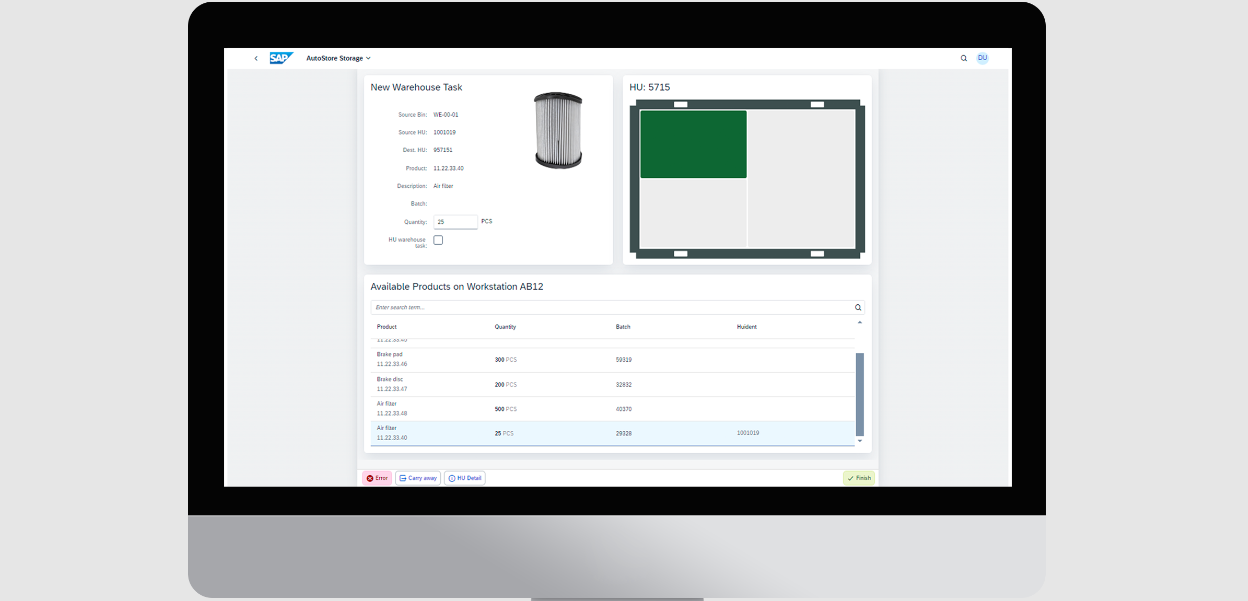 Software for efficient warehouse management: Swan connects AutoStore with SAP Extended Warehouse Management