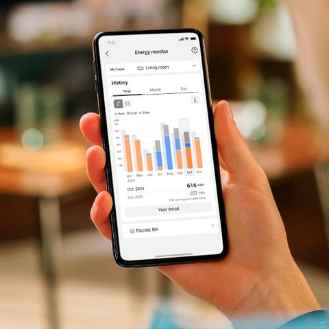 Panasonic Comfort Cloud App Update mit detaillierten Einblicken in den Energieverbrauch