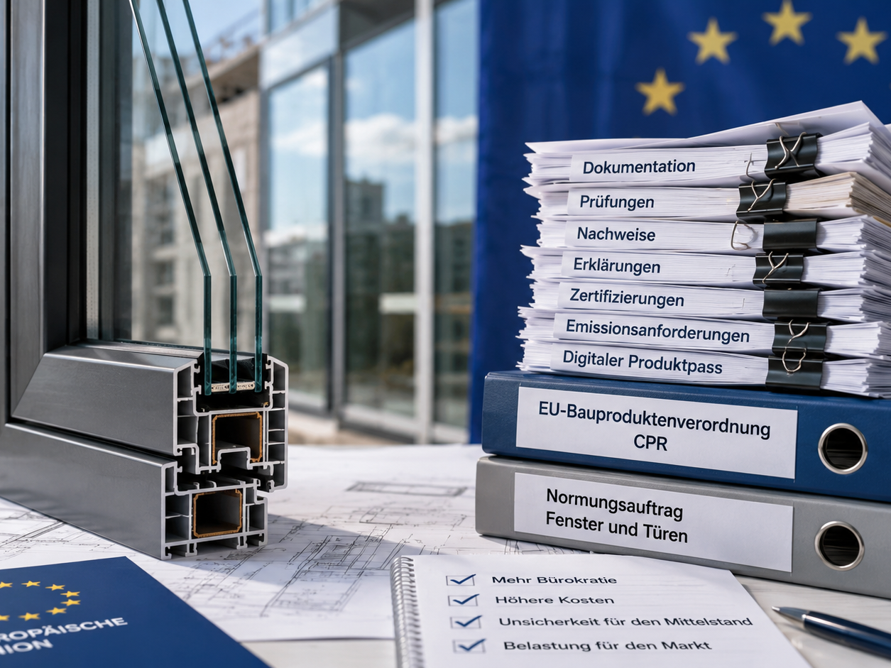EU-Normungsauftrag für Fenster und Türen: VFF warnt vor Bürokratie- und Kostenschub