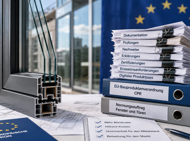 EU-Normungsauftrag für Fenster und Türen: VFF warnt vor Bürokratie- und Kostenschub EU-Normungsauftrag für Fenster und Türen: VFF warnt vor Bürokratie- und Kostenschub