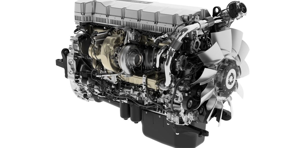 Der neue DE13R Motor mit einer Leistung von bis zu 540 PS und einem Drehmoment von 2 800 Nm wurde auf Basis neuer Werkstoffe entwickelt. Der neue DE13R Motor mit einer Leistung von bis zu 540 PS und einem Drehmoment von 2 800 Nm wurde auf Basis neuer Werkstoffe entwickelt.