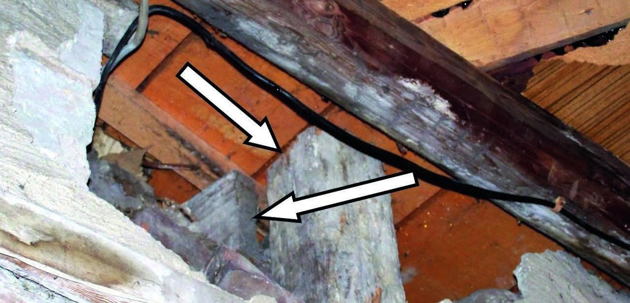 Auflagerungen, Holzverbindungen nicht fachgerecht Auflagerungen, Holzverbindungen nicht fachgerecht