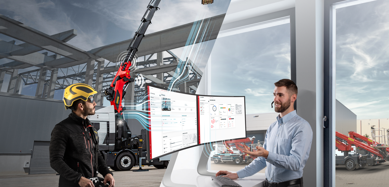 Auf der bauma 2025 präsentiert PALFINGER eine Auswahl seiner Service-Highlights, darunter Palfinger Connected. Die digitale Plattform für effizientes Flottenmanagement ermöglicht durch die Analyse von Maschinendaten und relevanten Nutzungsinformationen eine maximale Betriebszeit. Auf der bauma 2025 präsentiert PALFINGER eine Auswahl seiner Service-Highlights, darunter Palfinger Connected. Die digitale Plattform für effizientes Flottenmanagement ermöglicht durch die Analyse von Maschinendaten und relevanten Nutzungsinformationen eine maximale Betriebszeit.
