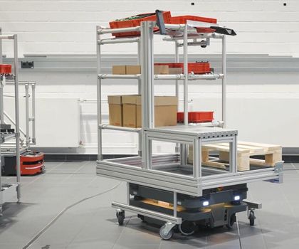 Fahrerlose Transportsysteme: Standardisiert im Aufbau, flexibel im Einsatz