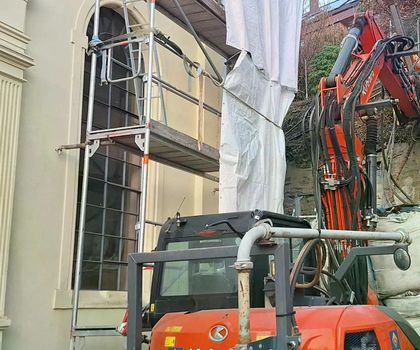 Spesa saniert Stützmauern der Alten Synagoge Hohenlimburg