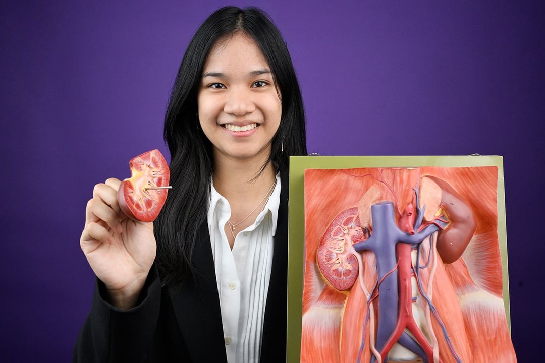 Jamila-Cate Tran überzeugte die Jury im Bundeswettbewerb im Fachgebiet Biologie.