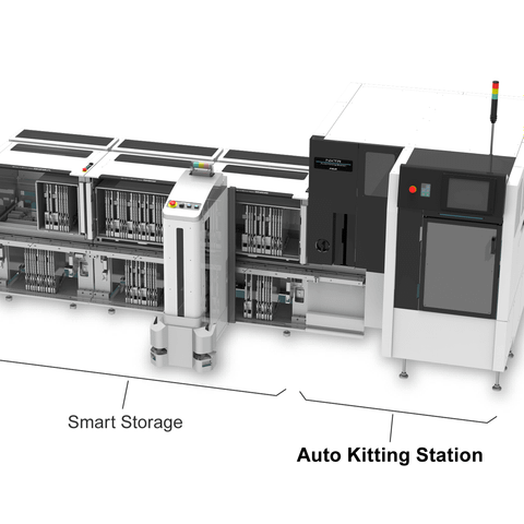 SMT-Floor-Automatisierung: Automatisiertes Bestücken von Feedern mit Gurtrollen