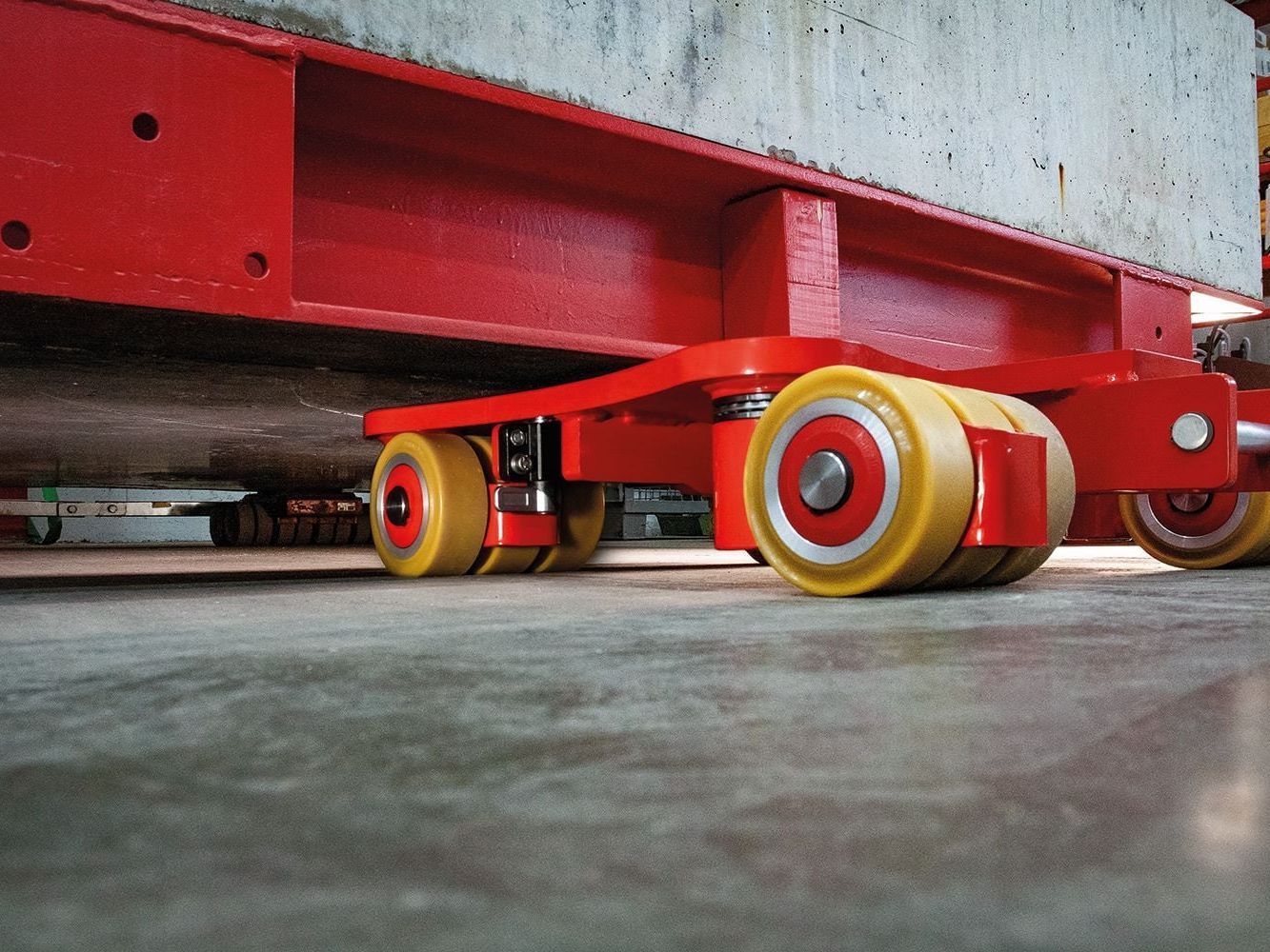 Transporttechnik: JKB-Fahrwerke von Jung erhalten neue Fixierung Transporttechnik: JKB-Fahrwerke von Jung erhalten neue Fixierung