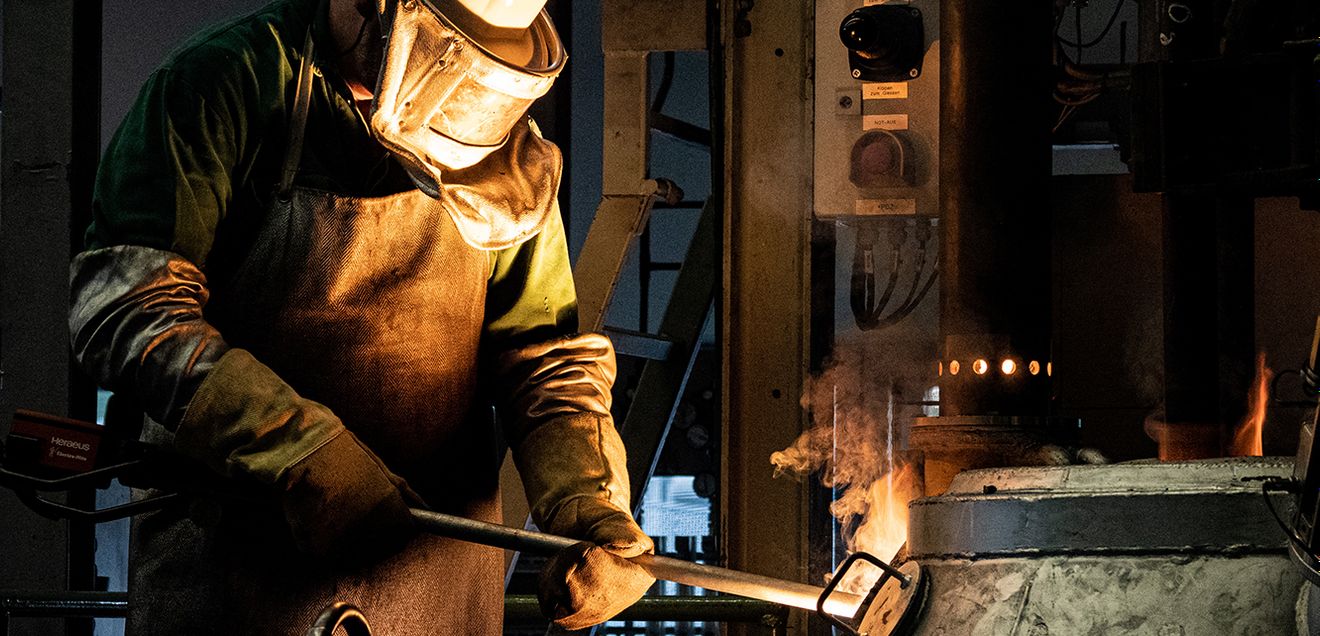 Arbeiter in der Stahlindustrie Arbeiter in der Stahlindustrie