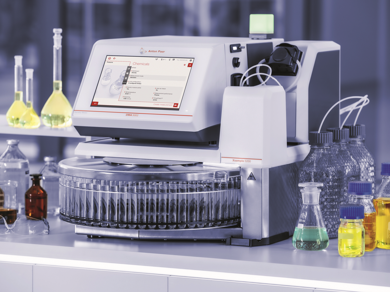 Automatisierungslösungen fürs Labor: Probenwechsler für Proben mit niedriger Viskosität Xsample-Serie von Probenwechslern für die automatisierte Handhabung von Proben mit niedriger Viskosität