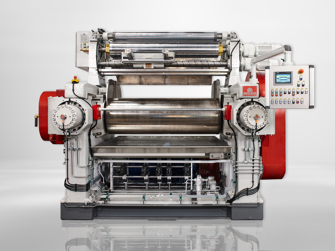 A rolling mill after being overhauled by Deguma: The Deguma efficiency concept significantly increases safety, energy efficiency and durability.
