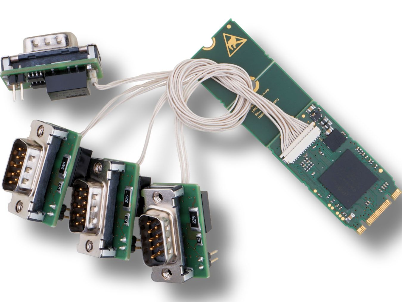 esd electronics: Vier CAN FD-Schnittstellen im M.2-Format