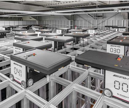 Lagerautomatisierung im Mercedes-AMG Werk: Element Logic optimiert AMG-Logistik