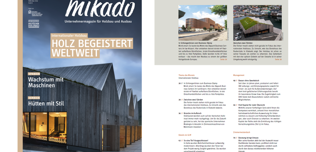 E-Paper mikado 10.2024 - Internationaler Holzbau E-Paper mikado 10.2024 - Internationaler Holzbau