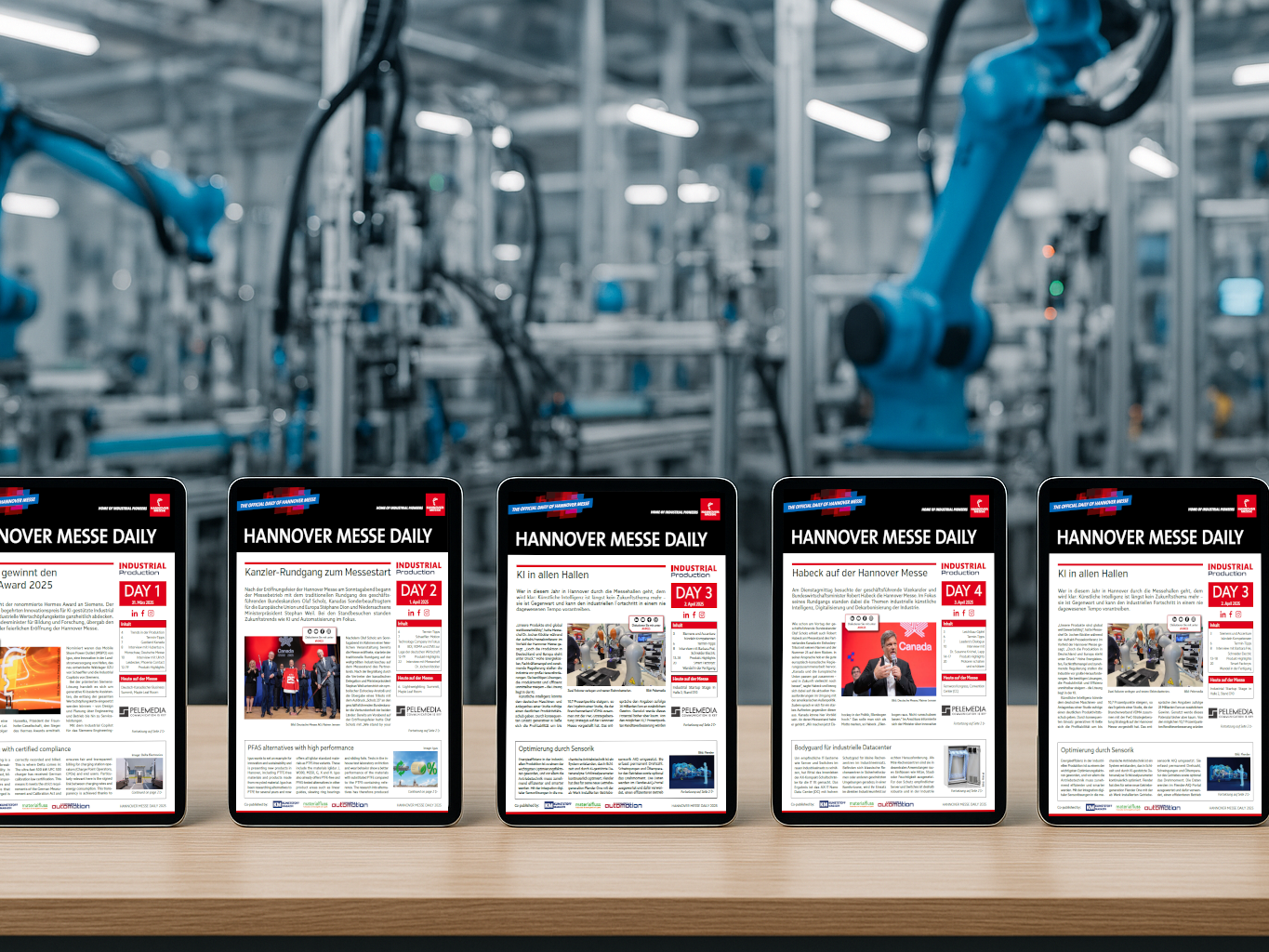 E-Paper: Hannover Messe Daily Tag 1 bis 5 E-Paper: Hannover Messe Daily Tag 1 bis 5