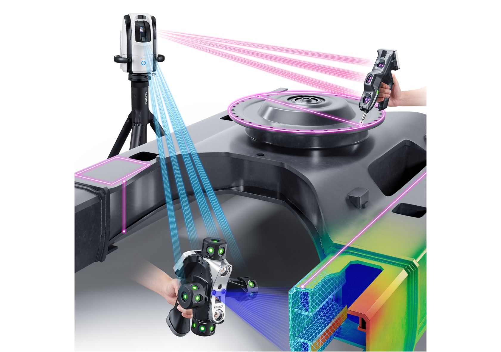 Keyence auf der SPS 2024: 3D-Messtechnik mit Laser-Scanner Keyence auf der SPS 2024: 3D-Messtechnik mit Laser-Scanner