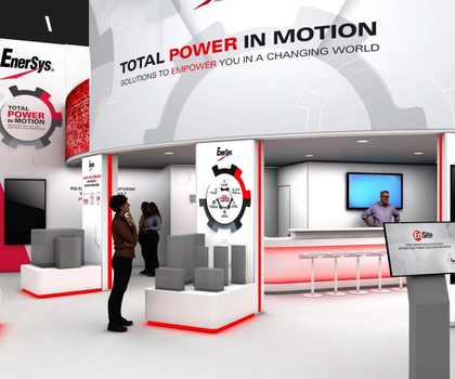 EnerSys exhibition stand EnerSys exhibition stand
