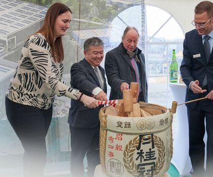 New logistics facility in Bottrop: ground-breaking ceremony in the Japanese tradition New logistics facility in Bottrop: ground-breaking ceremony in the Japanese tradition