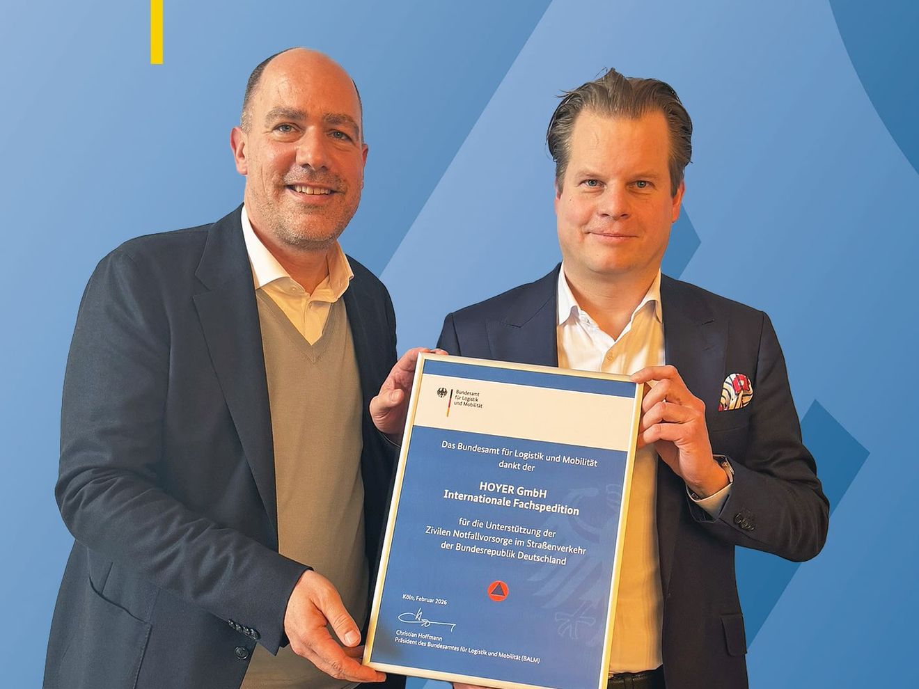 Hoyer Group stärkt Transportorganisation des Bundes Hoyer Group stärkt Transportorganisation des Bundes