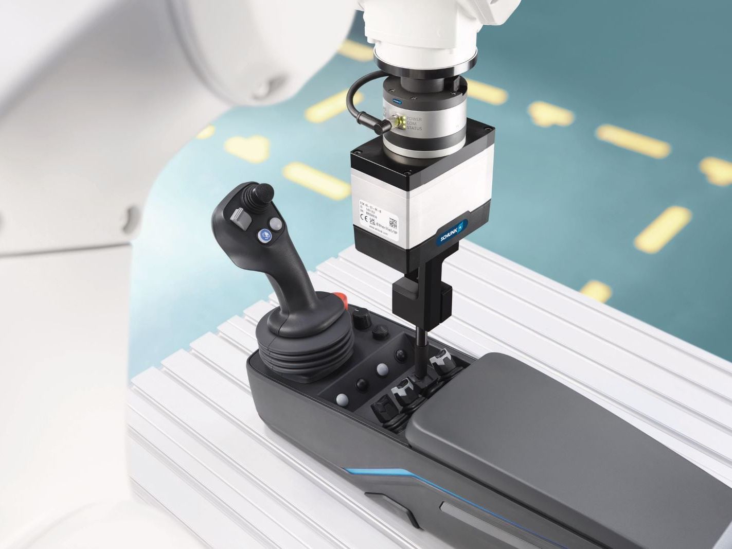 Nominiert als Produkt des Jahres 2026: Schunk: 6-Achsen-Kraft-Momenten-Sensor FTS Nominiert als Produkt des Jahres 2026: Schunk: 6-Achsen-Kraft-Momenten-Sensor FTS
