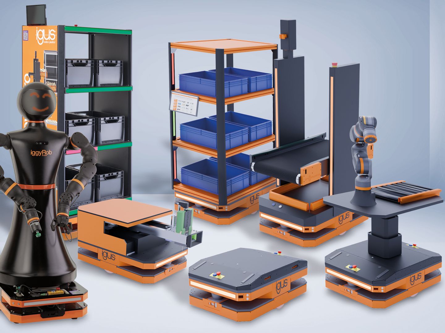 Igus: Modulare Roboterplattform für Logistik, Montage und Handling Igus: Modulare Roboterplattform für Logistik, Montage und Handling