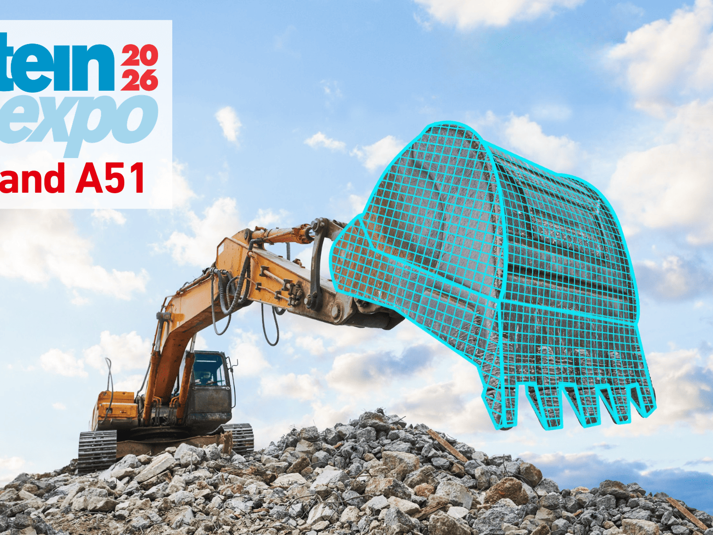 Pfreundt auf der steinexpo 2026: Neue Baggerwaage und digitale Lösungen
