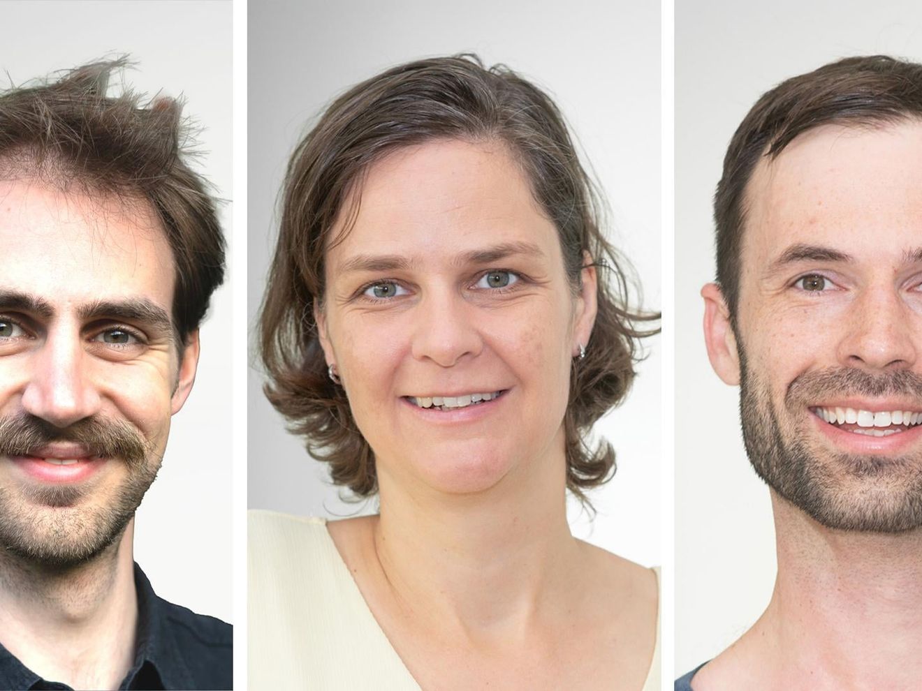 Jannik Boos, Prof. Kerstin Ludwig und Dr. Axel Schmidt Forschende der Covid-Genetik-Studie Jannik Boos, Prof. Kerstin Ludwig und Dr. Axel Schmidt