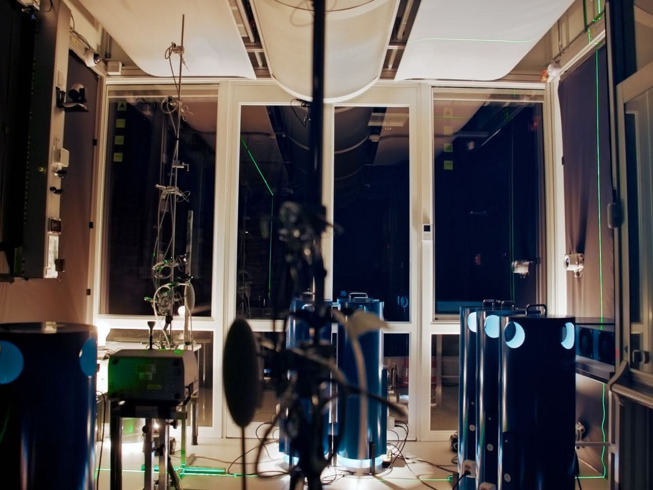 Set-up bei Siemens PEARL-Studie zur Optimierung von Laborlüftung, Sicherheit und Energieeffizienz in Life-Science-Laboren Das Set-up beim Projekt PEARL.