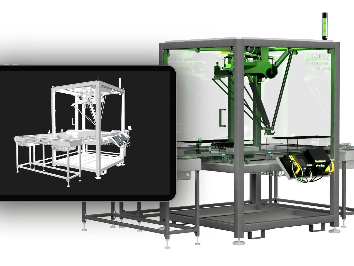 Mit dem Digitalen Maschinen-Zwilling ist es möglich, den Umbau der Anlage auf die dezentrale elektrische Installationstechnik zunächst digital anhand von CAD-Modellen vorzunehmen und die Maschine oder Anlage in ihrer gesamten Ausprägung und Funktionalität vor der Inbetriebnahme virtuell zu testen und zu optimieren. Mit dem Digitalen Maschinen-Zwilling ist es möglich, den Umbau der Anlage auf die dezentrale elektrische Installationstechnik zunächst digital anhand von CAD-Modellen vorzunehmen und die Maschine oder Anlage in ihrer gesamten Ausprägung und Funktionalität vor der Inbetriebnahme virtuell zu testen und zu optimieren.