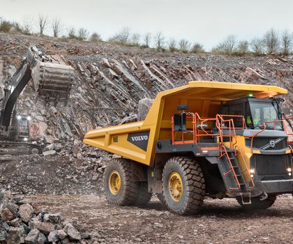 Volvo CE zeigt auf der Steinexpo 2026 Lösungen für effiziente Steinbruchprozesse