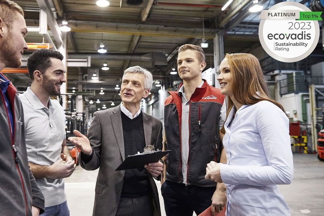 Sustainability: Ecovadis Platinum Medal for Linde Material Handling