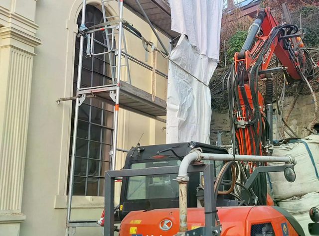 Spesa saniert Stützmauern der Alten Synagoge Hohenlimburg