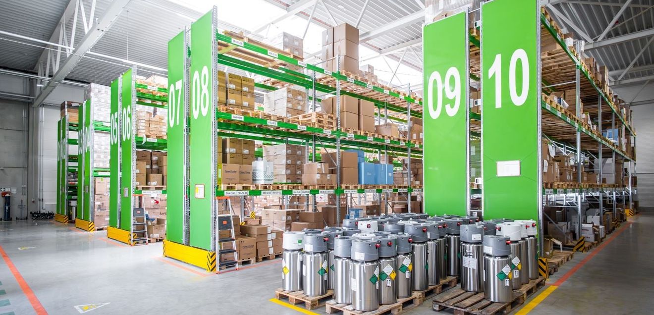 Regaltechnik: Logistikzentrum für medizintechnische Versorgung Regaltechnik: Logistikzentrum für medizintechnische Versorgung