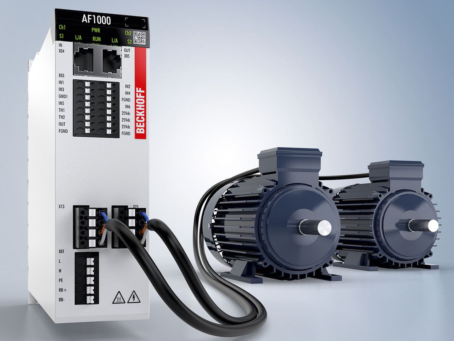 Antriebstechnik – 2. Platz: Beckhoff Automation – Frequenzumrichter ‚AF1000‘ Antriebstechnik – 2. Platz: Beckhoff Automation – Frequenzumrichter ‚AF1000‘