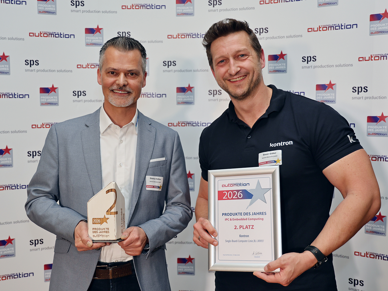 Dietmar Kolbus und Simon Gräber, Kontron Electronics.