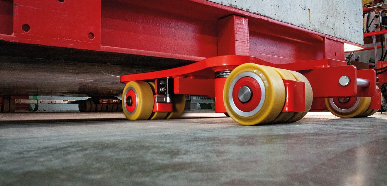 Transporttechnik: JKB-Fahrwerke von Jung erhalten neue Fixierung Transporttechnik: JKB-Fahrwerke von Jung erhalten neue Fixierung