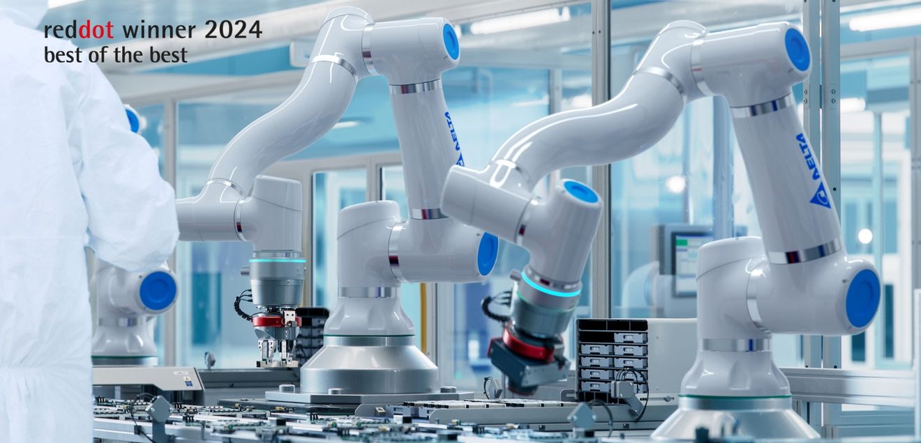 Delta: D-Bot-Serie mit Red Dot „Best of the Best“ Design Award 2024 ausgezeichnet: Cobots mit wegweisendem Design Delta: D-Bot-Serie mit Red Dot „Best of the Best“ Design Award 2024 ausgezeichnet: Cobots mit wegweisendem Design