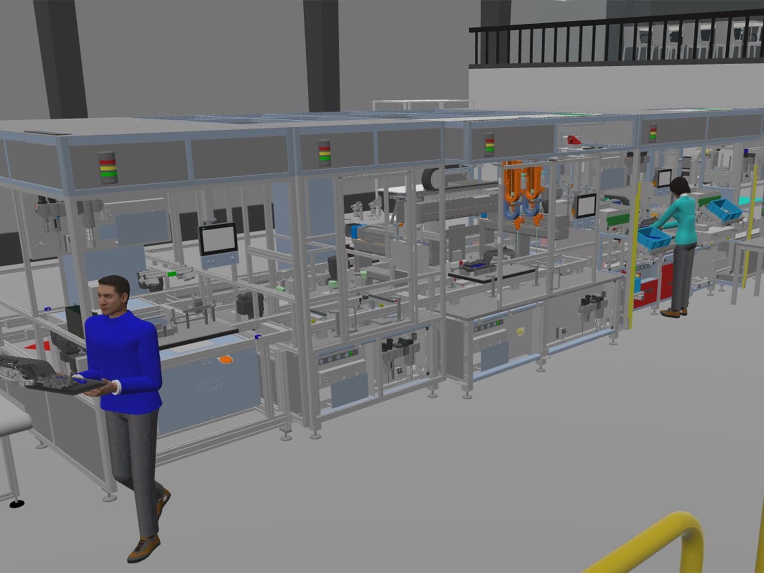 Increased efficiency through simulation software: Assembly lines optimized for automotive displays Increased efficiency through simulation software: Assembly lines optimized for automotive displays
