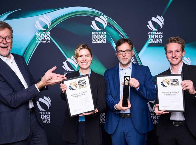 German Innovation Award für IGZ: Autonomer KI-Leitstand für Logistikzentren ausgezeichnet