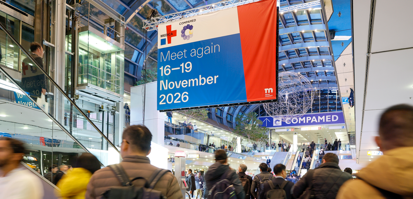 Medica und Compamed 2026 mit neuer Themenstruktur: Ausstelleranmeldung gestartet Medica und Compamed 2026 mit neuer Themenstruktur: Ausstelleranmeldung gestartet