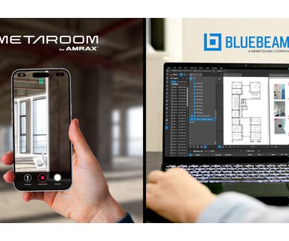 Amrax, Entwickler von Metaroom, gibt eine neue Integration mit Bluebeam bekannt. Scanbasierte Grundrisse direkt in PDF-Workflows integriert: Metaroom gibt Kooperation mit Bluebeam bekannt