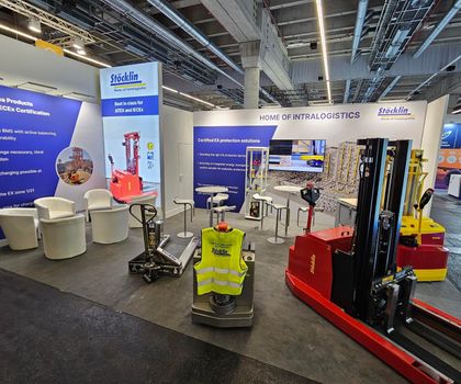 Stöcklin auf der Achema 2024: Sichere und intelligente Intralogistiklösungen in Frankfurt Stöcklin auf der Achema 2024: Sichere und intelligente Intralogistiklösungen in Frankfurt