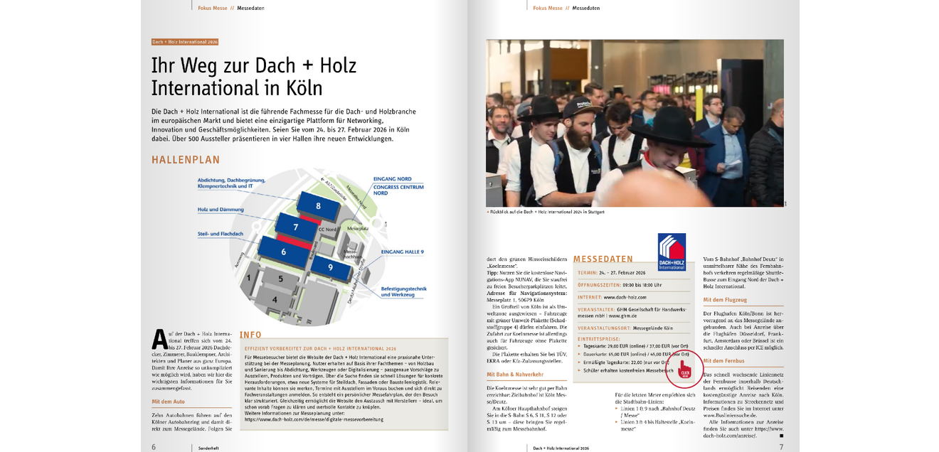 Extended E-Paper - Alle Infos rund zur Dach + Holz International 2026