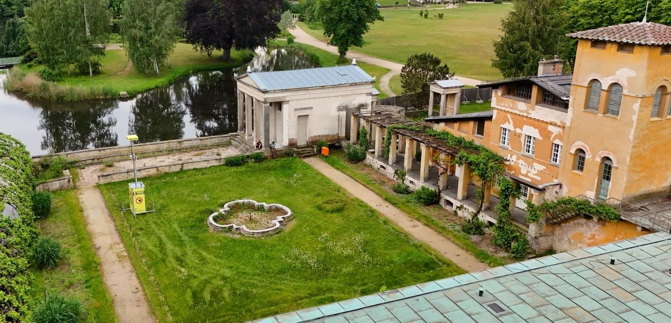 Park Sanssouci: Video Guard bewacht Sanierung der Römischen Bäder Video Guard - Im Dienst des Denkmalschutzes