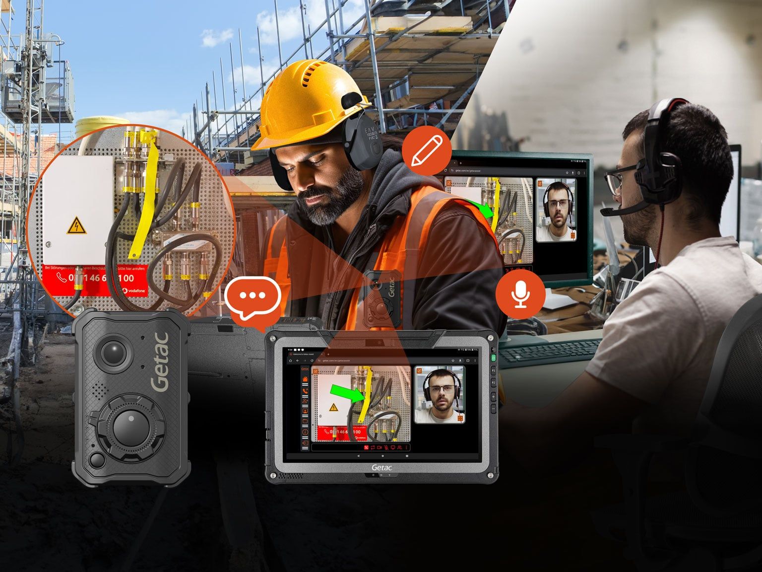Neue Getac Assist Lösung bietet Echtzeit-Support für anspruchsvolle Außeneinsätze Neue Getac Assist Lösung bietet Echtzeit-Support für anspruchsvolle Außeneinsätze